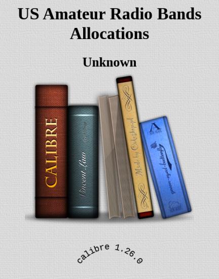 US Amateur Radio Bands Allocations