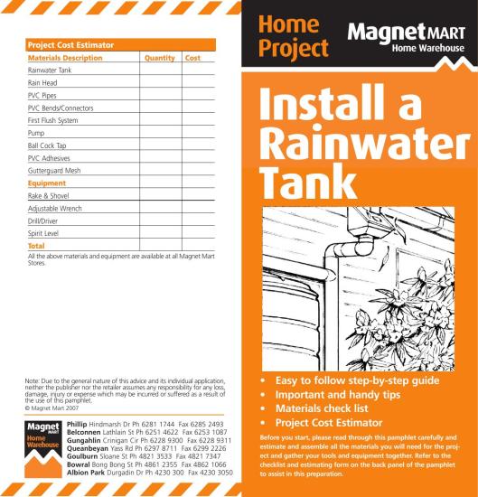 Install a Rainwater Tank