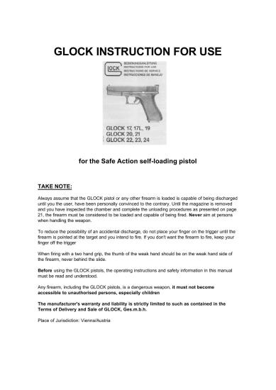 handguns with manual safety
