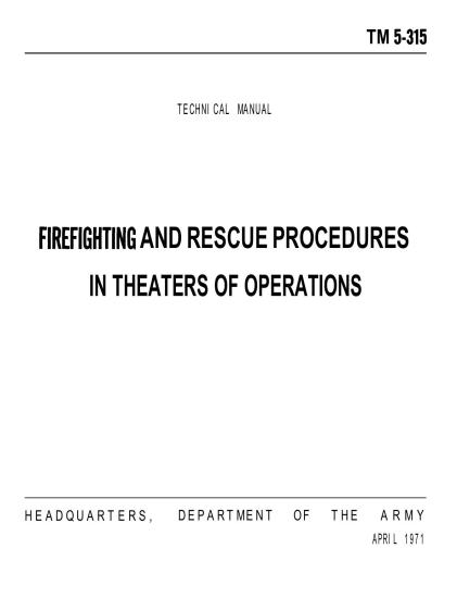 Firefighting Rescue Procedures
