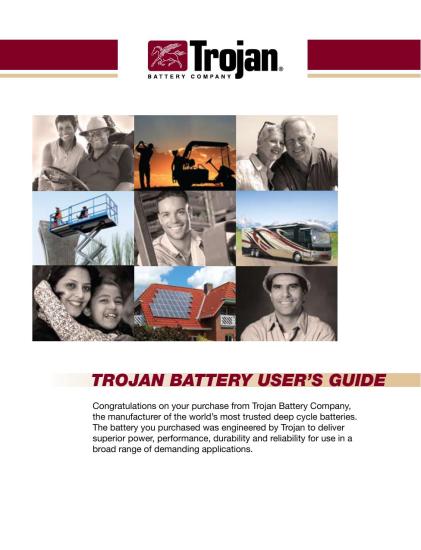 Trojan Battery Users Guide English