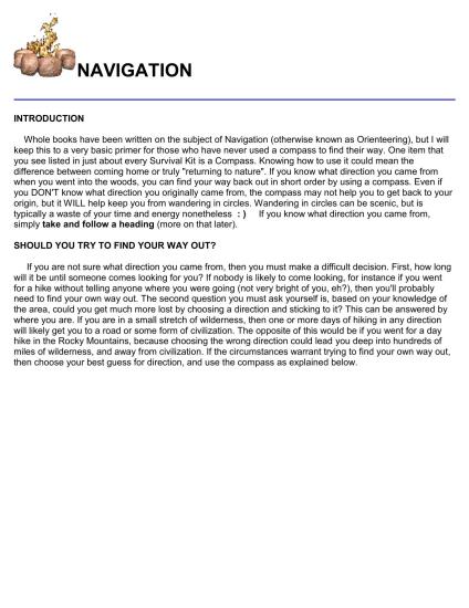 Navigation