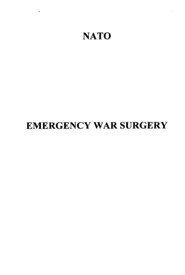 Emergency War Surgery