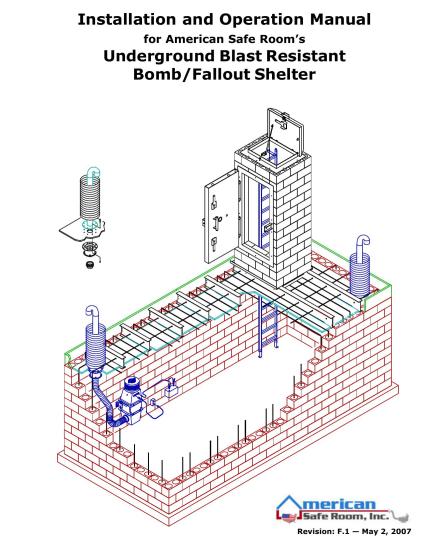Underground Blast Resistant Bomb/Fallout Shelter