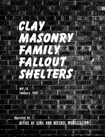 Clay Masonary Family Fallout Shelters