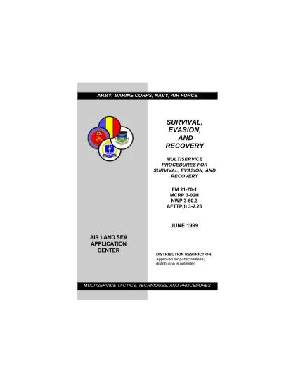 SURVIVAL, EVASION, AND RECOVERY FM 27-76-1