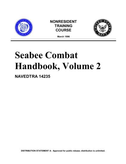 SEABEE COMBAT HANDBOOK, VOLUME 2