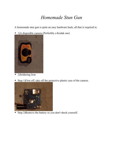 Homemade Stun Gun