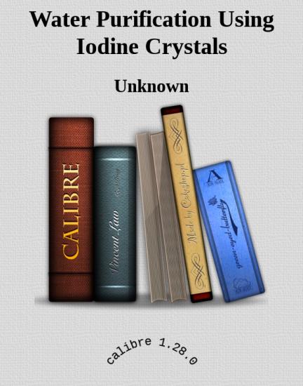 Water Purification Using Iodine Crystals